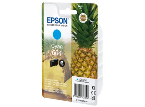 Epson 604 cartuccia d'inchiostro 1 pz Originale Resa standard Ciano