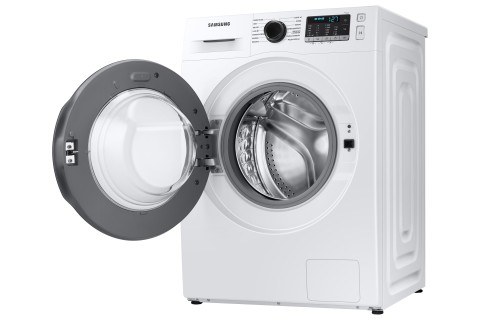 Samsung WW11BGA046ATET lavatrice a caricamento frontale Crystal Clean™ 11 kg Classe A 1400 giri/min, Porta nera + Panel D. Silver