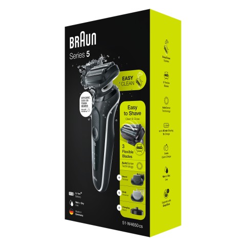 Braun Series 5 51-W4650CS rasoio elettrico Trimmer Bianco