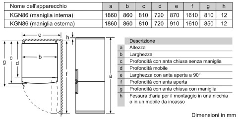 Bosch Serie 6 KGN86AIDR frigorifero con congelatore Libera installazione 631 L D Acciaio inox