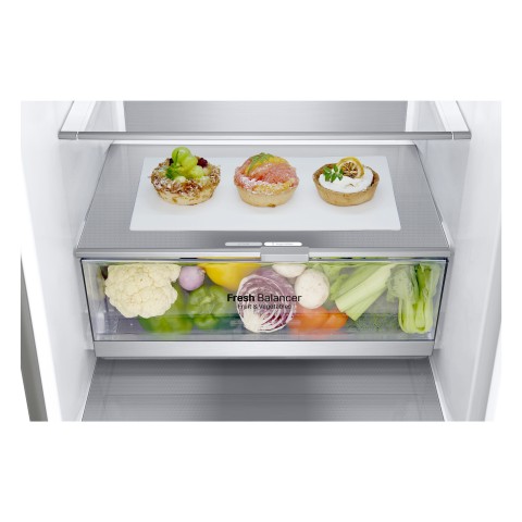 LG GBB72NSUGN frigorifero con congelatore Libera installazione 384 L D Acciaio inox