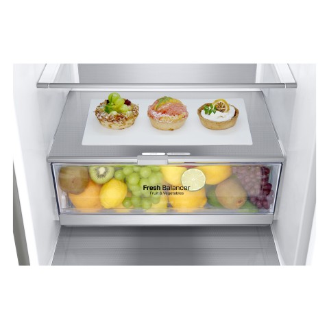 LG GBB72NSUGN frigorifero con congelatore Libera installazione 384 L D Acciaio inox