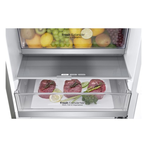 LG GBB72NSUGN frigorifero con congelatore Libera installazione 384 L D Acciaio inox