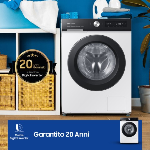 Samsung WW11BB534DAE lavatrice Caricamento frontale 11 kg 1400 Giri/min Nero, Bianco