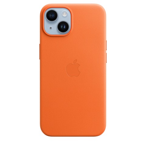 Apple Custodia iPhone 14 in Pelle - Arancione