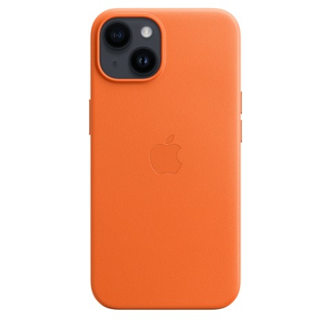 Apple Custodia iPhone 14 in Pelle - Arancione