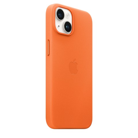 Apple Custodia iPhone 14 in Pelle - Arancione