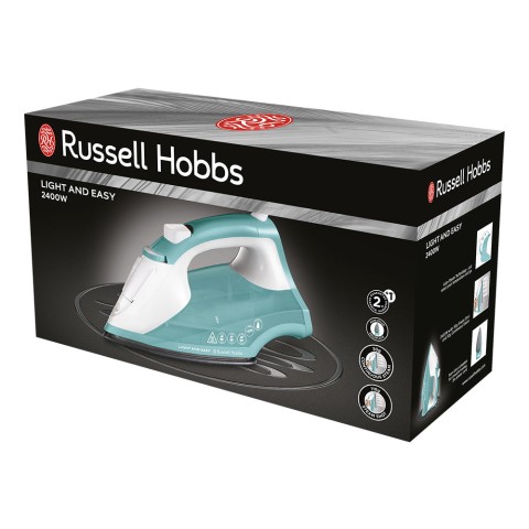 Russell Hobbs 26470-56 ferro da stiro Ferro a vapore Piastra antiaderente 2400 W Verde, Bianco