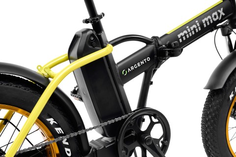 Argento e-Mobility MiniMax Nero, Giallo Alluminio Taglia unica 50,8 cm (20") 26 kg Ioni di Litio