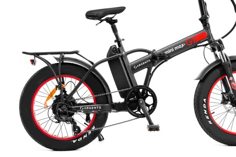 Argento e-Mobility MiniMax GT Grigio, Rosso Alluminio Taglia unica 50,8 cm (20") 26,7 kg Ioni di Litio