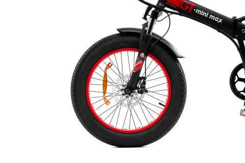 Argento e-Mobility MiniMax GT Grigio, Rosso Alluminio Taglia unica 50,8 cm (20") 26,7 kg Ioni di Litio