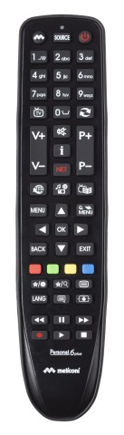 Meliconi Gumbody Personal 6 plus telecomando IR Wireless TV Pulsanti