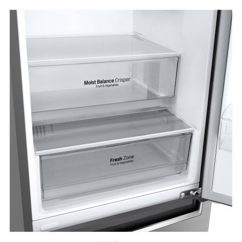 LG GBB62PZJMN Frigorifero combinato, Classe E, 384L, No frost, Inox