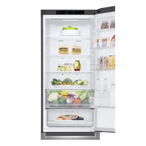 LG GBB62PZJMN Frigorifero combinato, Classe E, 384L, No frost, Inox