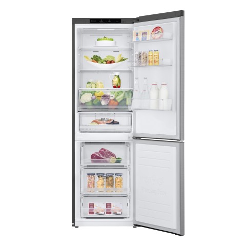 LG GBB61PZJMN Frigorifero combinato, Classe E, 341L, No frost, Inox