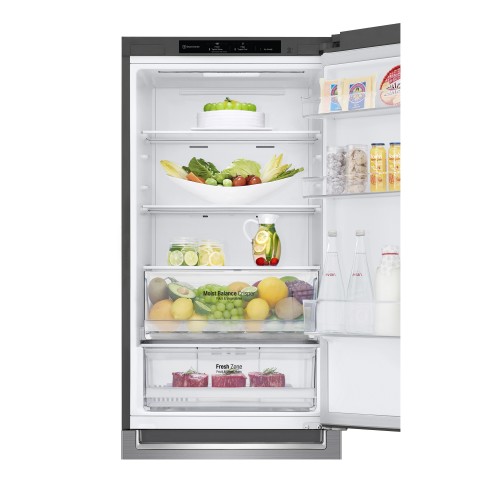 LG GBB61PZJMN Frigorifero combinato, Classe E, 341L, No frost, Inox