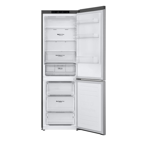 LG GBB61PZJMN Frigorifero combinato, Classe E, 341L, No frost, Inox