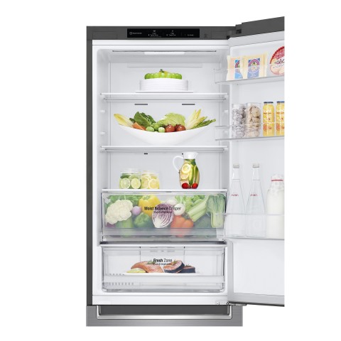 LG GBB61PZJMN Frigorifero combinato, Classe E, 341L, No frost, Inox