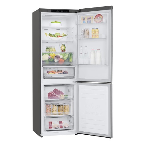 LG GBB61PZJMN Frigorifero combinato, Classe E, 341L, No frost, Inox