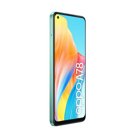 OPPO A78 4G Smartphone, AI Doppia fotocamera 50+2MP, Selfie 8MP, Display 6.43” 90HZ AMOLED FHD+, 5000mAh, RAM 8(Esp 4GB/6GB/8GB)+ROM 128GB (esp1TB), IP54, [Versione Italia], Aqua Green