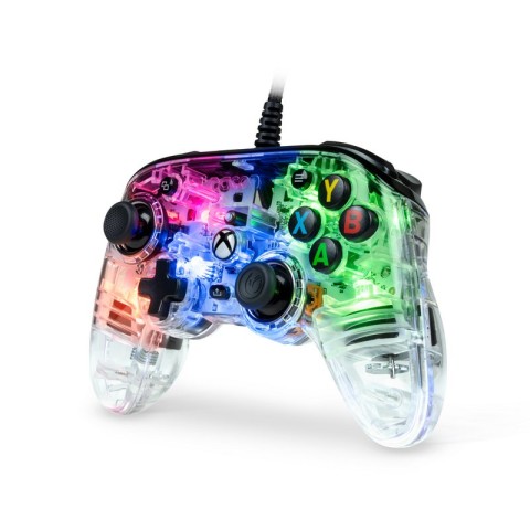 NACON Pro Compact Colorlight Nero, Trasparente USB Gamepad Analogico/Digitale PC, Xbox One, Xbox Series S, Xbox Series X