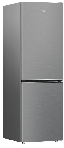 Beko Frigorifero Combinato 1.85cm, Classe E, Total NF, Controllo Meccanico, Metal Look, AeroFlow, 37 dBA