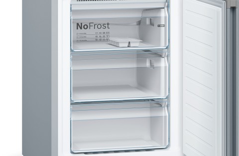 Bosch Serie 4 KGN392LDC frigorifero con congelatore Libera installazione 368 L D Acciaio inox