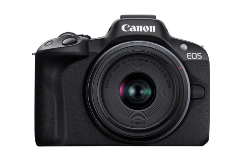 Canon EOS R50, Black + RF-S 18-45mm F4.5-6.3 IS STM Kit MILC 24,2 MP CMOS 6000 x 4000 Pixel Nero