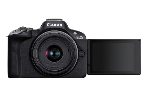 Canon EOS R50, Black + RF-S 18-45mm F4.5-6.3 IS STM Kit MILC 24,2 MP CMOS 6000 x 4000 Pixel Nero