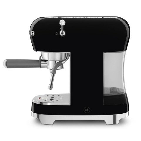 Smeg Macchina da Caffè Espresso Manuale 50's Style – Nero LUCIDO – ECF02BLEU