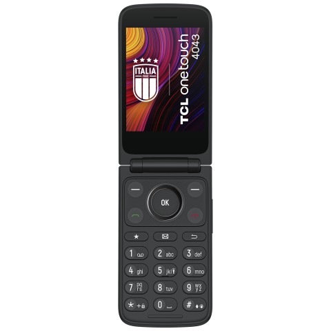 TCL OneTouch 4043 8,13 cm (3.2") 130,6 g Grigio Telefono cellulare basico