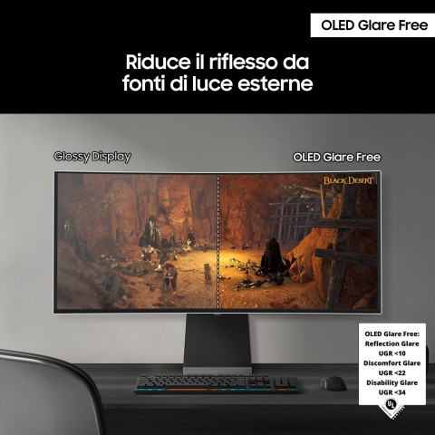 Samsung Monitor Gaming Odyssey OLED G8 da 34" WQHD Curvo