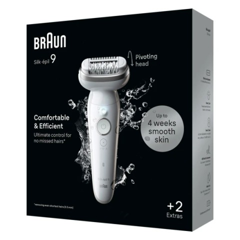 Braun Silk-épil 9 BR2-225328 epilatore 40 pinzette Grigio, Bianco