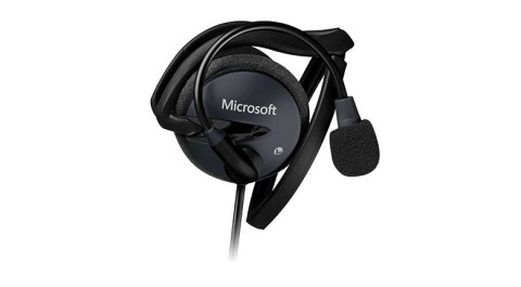 Microsoft LifeChat LX-2000 Auricolare Cablato Passanuca Musica e Chiamate Nero