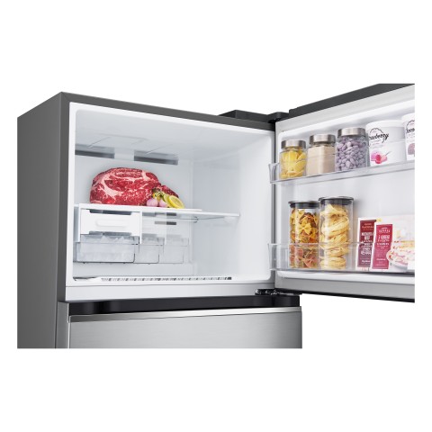 LG GTBV36PZGKD Frigorifero doppia porta 70cm, Classe E, 395L, Door & Linear Cooling, Inox