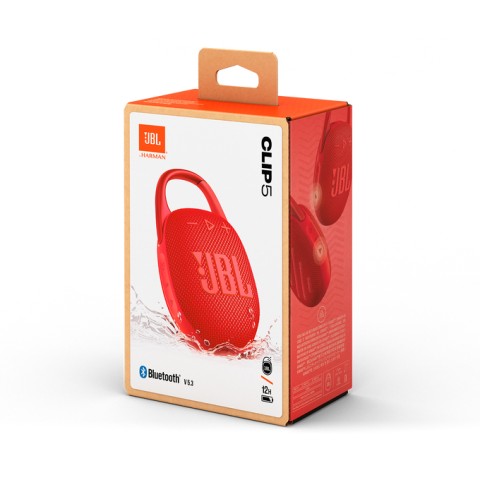 JBL Clip 5 Altoparlante portatile mono Rosso 7 W