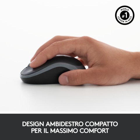 Logitech MK270 Combo Tastiera e Mouse Wireless per Windows, 2,4 GHz Wireless, Mouse Compatto, 8 Tasti Multimediali e di Scelta Rapida, Durata della Batteria 2 anni, per PC, Laptop