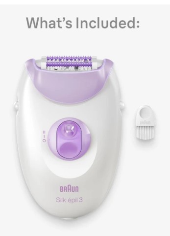 Braun Silk-épil 3 3-000 20 pinzette Viola, Bianco