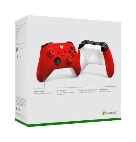 Microsoft Xbox Wireless Controller Rosso Bluetooth/USB Gamepad Analogico/Digitale Xbox, Xbox One, Xbox Series S, Xbox Series X