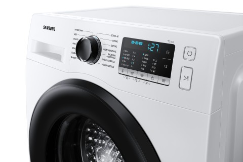 Samsung WW80AGAS21AE/ET lavatrice slim a caricamento frontale Crystal Clean™ 8 kg Classe E 1200 giri/min, Porta nera + panel nero