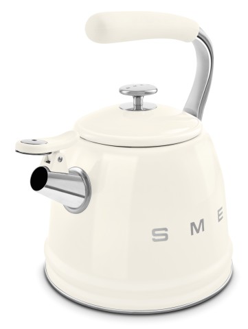 Smeg Bollitore con fischio 50's Style - Panna LUCIDO - WKF01CR