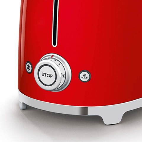 Smeg Tostapane 50's Style – Rosso LUCIDO 2x2 – TSF01RDEU