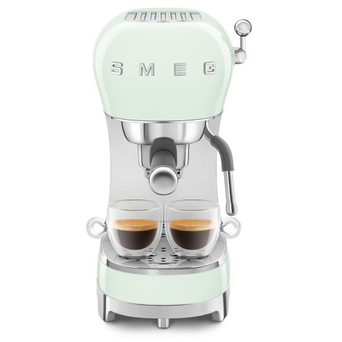 Smeg Macchina da Caffè Espresso Manuale 50's Style – Verde Pastello LUCIDO – ECF02PGEU