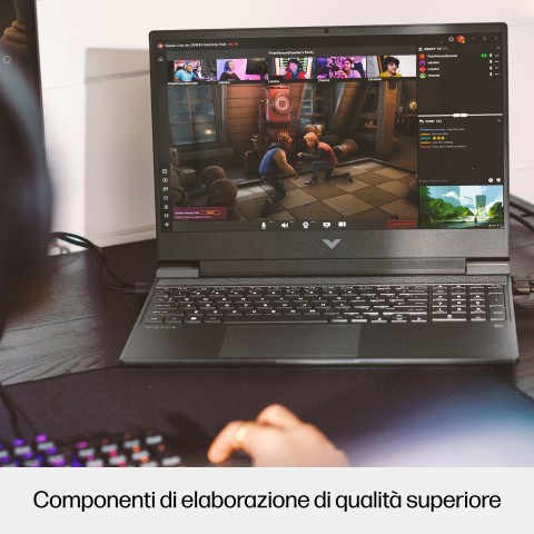 HP Victus Gaming 15-fa1030nl Intel® Core™ i7 i7-13700H Computer portatile 39,6 cm (15.6") Full HD 16 GB DDR4-SDRAM 512 GB SSD NVIDIA GeForce RTX 4060 Wi-Fi 6 (802.11ax) Windows 11 Home Nero