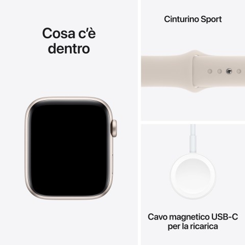 Apple Watch SE GPS Cassa 44mm in Alluminio Galassia con Cinturino Sport Galassia - M/L