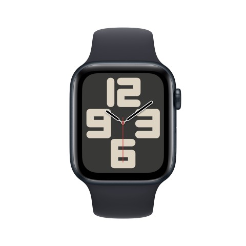 Apple Watch SE GPSCassa 44mm in Alluminio Mezzanotte con Cinturino Sport Mezzanotte - M/L