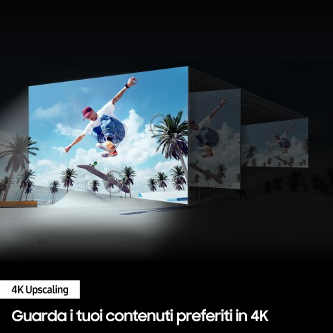 Samsung TV Crystal UHD 4K 43” UE43DU7170UXZT Smart TV Wi-Fi Black 2024, Processore Crystal 4K, 4K Upscaling, Slim Look Design, OTS Lite