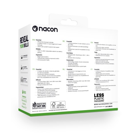 NACON EVOL-X Bianco USB Gamepad PC, Xbox