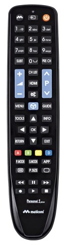 Meliconi Gumbody Personal 1 Plus telecomando IR Wireless TV Pulsanti