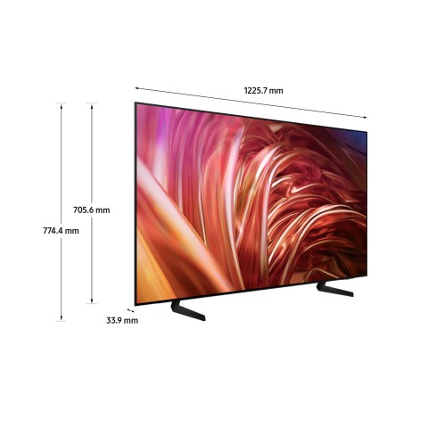 Samsung TV OLED 4K 55” QE55S85DAEXZT Smart TV Wi-Fi Graphite Black 2024, Processore NQ4 AI GEN2, Self-illuminating pixels, Contour Design, Dolby Atmos